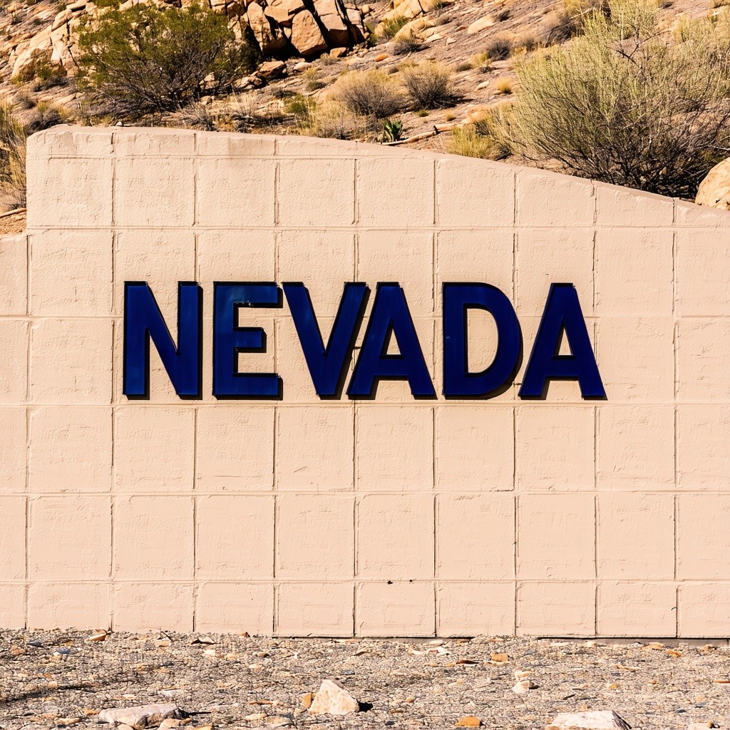 The word NEVADA spelled out-1